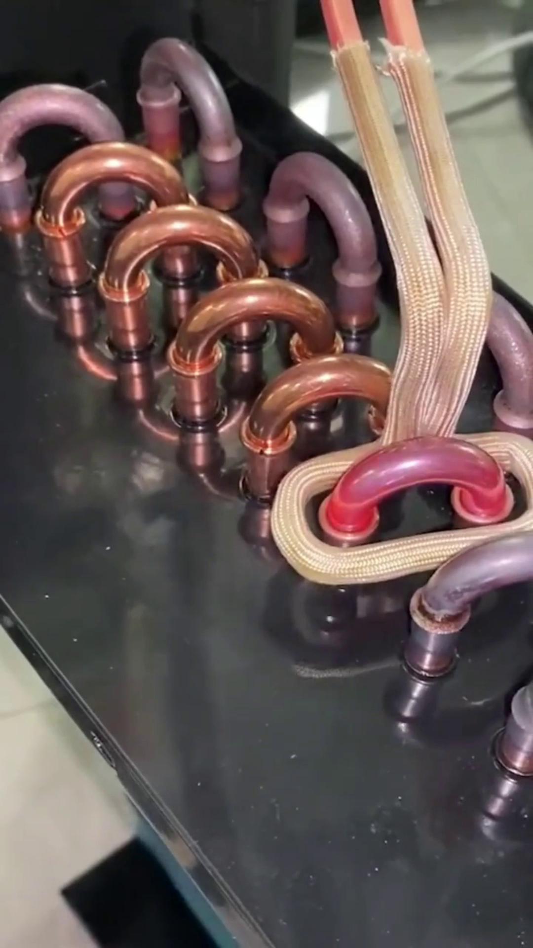 高频钎焊空调铜管，简单高效替代火烧 